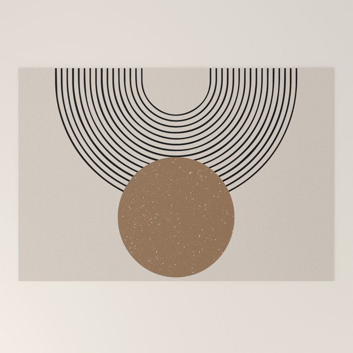 Luna - Mid Century Modern Abstract Art Welcome Mat Gallery Image 2