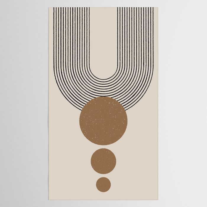 Luna - Mid Century Modern Abstract Art Tablecloth Gallery Image 2