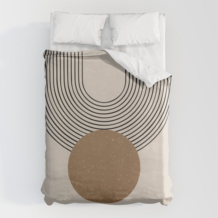 Luna - Mid Century Modern Abstract Art Duvet Cover Gallery Image 6