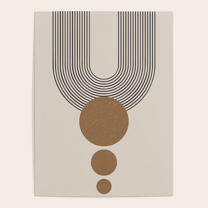 Luna - Mid Century Modern Abstract Art Poster Gallery Image 4