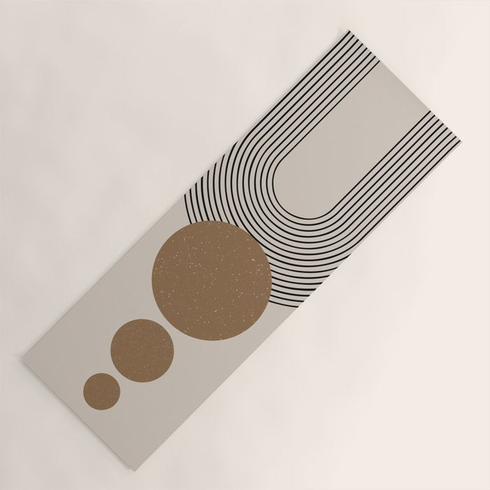 Luna - Mid Century Modern Abstract Art Yoga Mat Gallery Image 1