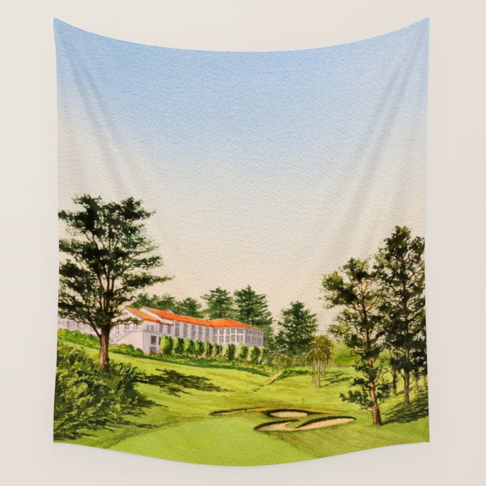 Olympic Golf Club 18th Hole Wall Tapestry Gallery Image 4