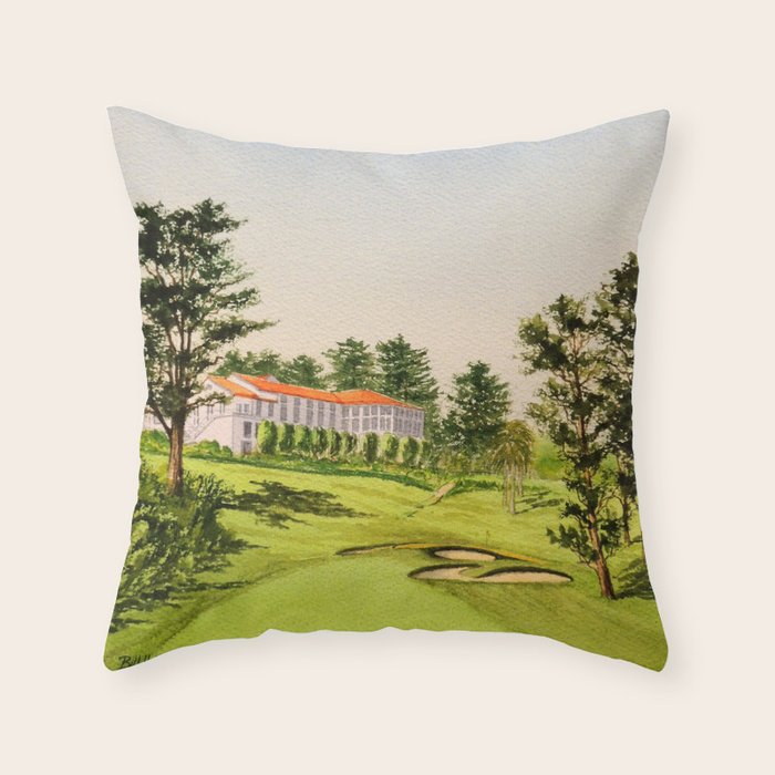 Olympic Golf Club 18th Hole Throw Pillow Gallery Image 6