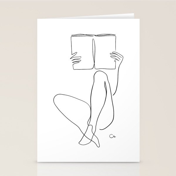 Reading Naked n.2 Stationery Card Gallery Image 2