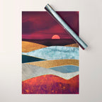 Crimson Sky Wrapping Paper Gallery Image 1