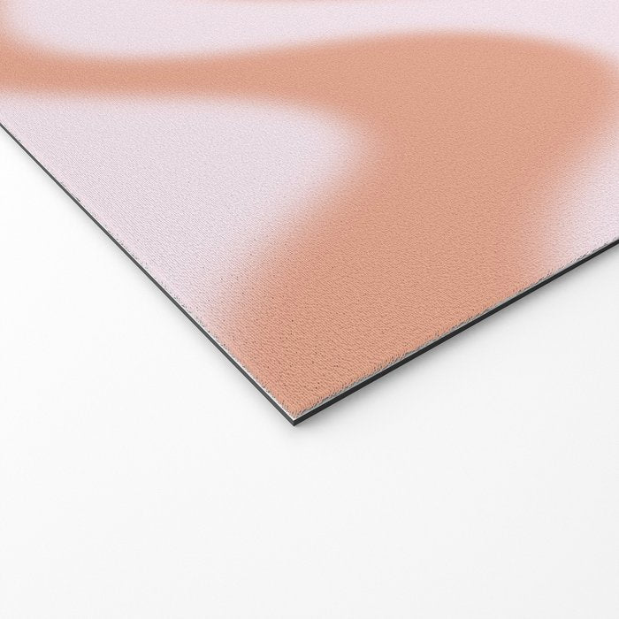 Dreamy Retro Liquid Swirl Contemporary Abstract 2 in Pastel Pink and Buff Apricot Welcome Mat Gallery Image 2