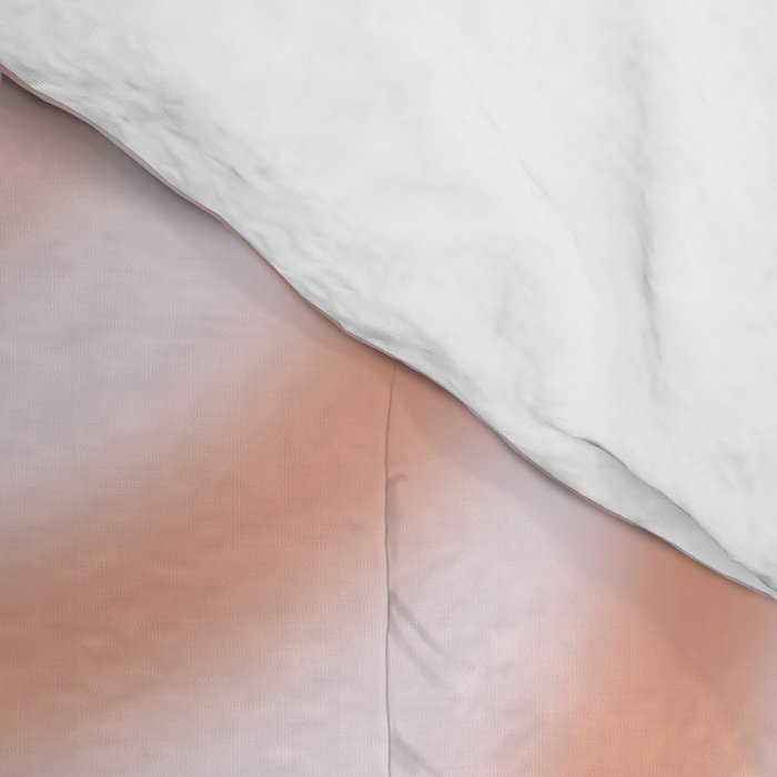 Dreamy Retro Liquid Swirl Contemporary Abstract 2 in Pastel Pink and Buff Apricot Comforter Gallery Image 4