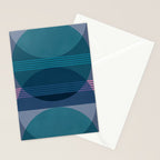 Abstraction_BLUE_LANDSCAPE_MOONLIGHT_NATURE_POP_ART_)521A Stationery Card Gallery Image 2