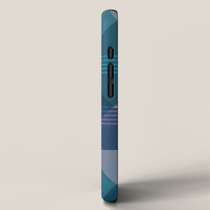 Abstraction_BLUE_LANDSCAPE_MOONLIGHT_NATURE_POP_ART_)521A iPhone Case Gallery Image 2