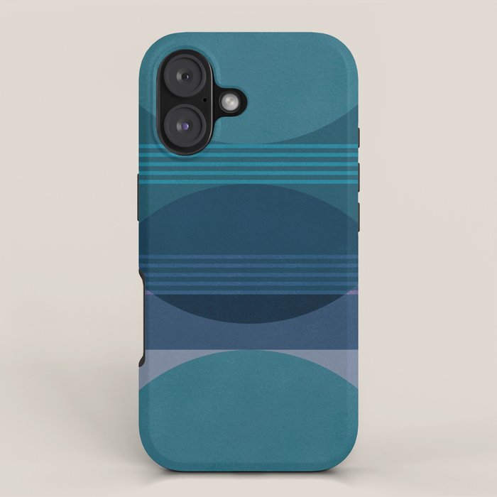 Abstraction_BLUE_LANDSCAPE_MOONLIGHT_NATURE_POP_ART_)521A iPhone Case Gallery Image 1