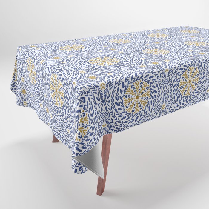 Intricate modern nature tile B Tablecloth Gallery Image 1
