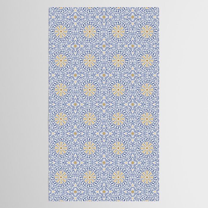 Intricate modern nature tile B Tablecloth Gallery Image 2
