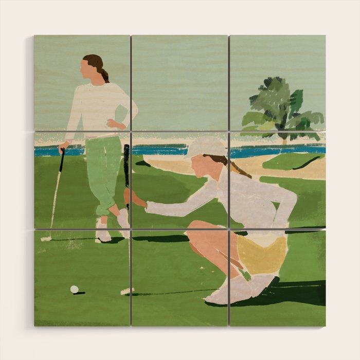 Golf Wood Wall Art Gallery Image 1