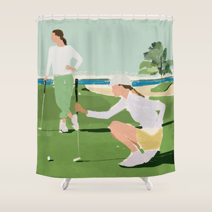 Golf Shower Curtain Gallery Image 1