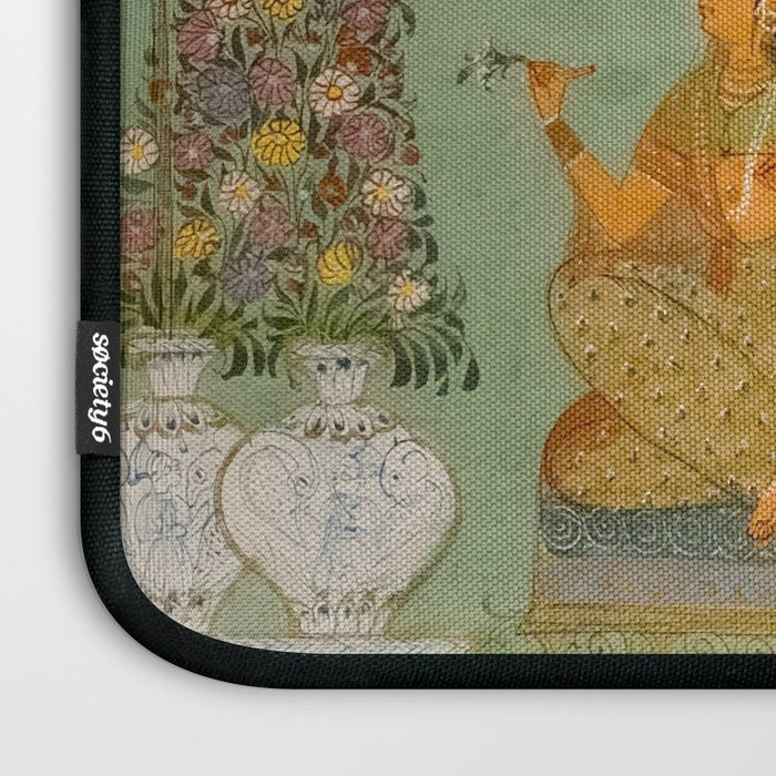 Title Ragini Gunakali, Page from a Jaipur Ragamala Set Place Rajasthan Indian Miniature Painting  Laptop Sleeve Gallery Image 3