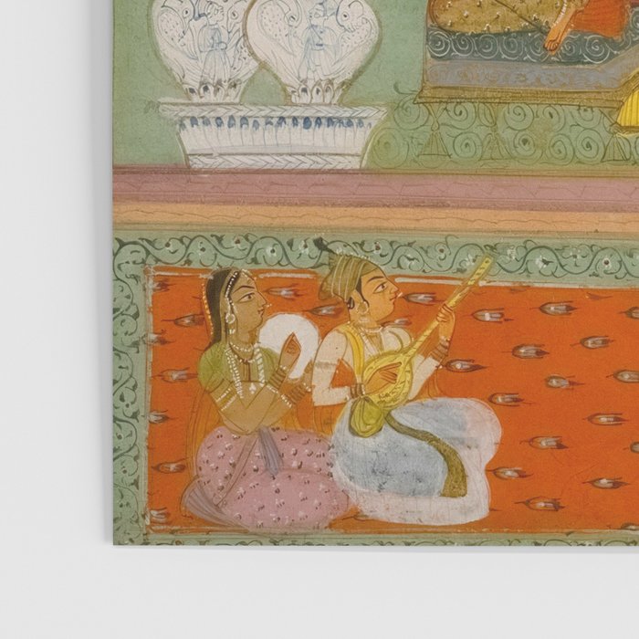 Title Ragini Gunakali, Page from a Jaipur Ragamala Set Place Rajasthan Indian Miniature Painting  Poster Gallery Image 3