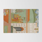Title Ragini Gunakali, Page from a Jaipur Ragamala Set Place Rajasthan Indian Miniature Painting  Rug Gallery Image 2