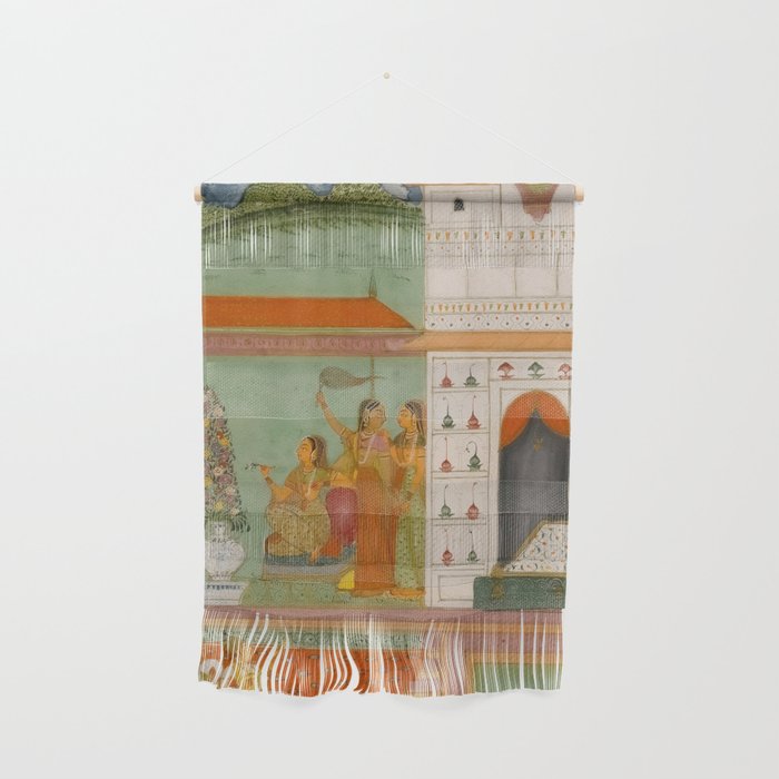 Title Ragini Gunakali, Page from a Jaipur Ragamala Set Place Rajasthan Indian Miniature Painting  Wall Hanging Gallery Image 1