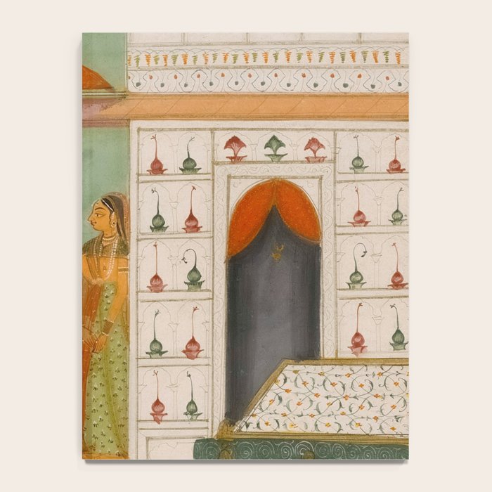 Title Ragini Gunakali, Page from a Jaipur Ragamala Set Place Rajasthan Indian Miniature Painting  Notebook Gallery Image 4