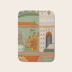 Title Ragini Gunakali, Page from a Jaipur Ragamala Set Place Rajasthan Indian Miniature Painting  Bath Mat Gallery Image 1