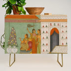 Title Ragini Gunakali, Page from a Jaipur Ragamala Set Place Rajasthan Indian Miniature Painting  Credenza Gallery Image 1
