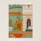 Title Ragini Gunakali, Page from a Jaipur Ragamala Set Place Rajasthan Indian Miniature Painting  Stationery Card Gallery Image 2