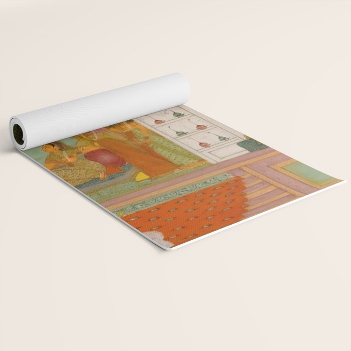 Title Ragini Gunakali, Page from a Jaipur Ragamala Set Place Rajasthan Indian Miniature Painting  Yoga Mat Gallery Image 2