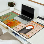 Title Ragini Gunakali, Page from a Jaipur Ragamala Set Place Rajasthan Indian Miniature Painting  Desk Mat Gallery Image 2