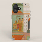 Title Ragini Gunakali, Page from a Jaipur Ragamala Set Place Rajasthan Indian Miniature Painting  iPhone Case Gallery Image 1