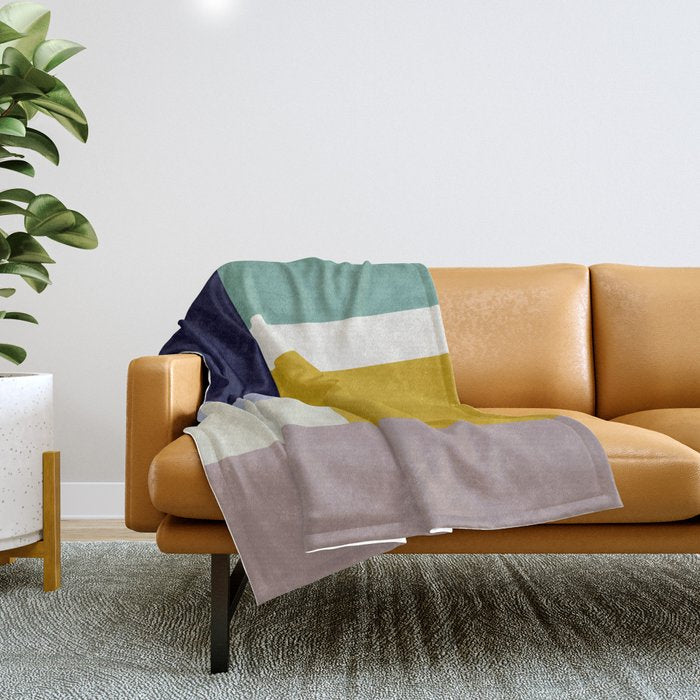 expectant iteration colored emotions Throw Blanket Gallery Image 1