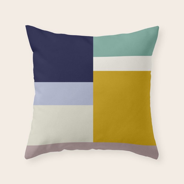 expectant iteration colored emotions Throw Pillow Gallery Image 6