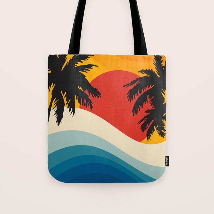Abstract landscape art #5 Tote Bag Gallery Image 1