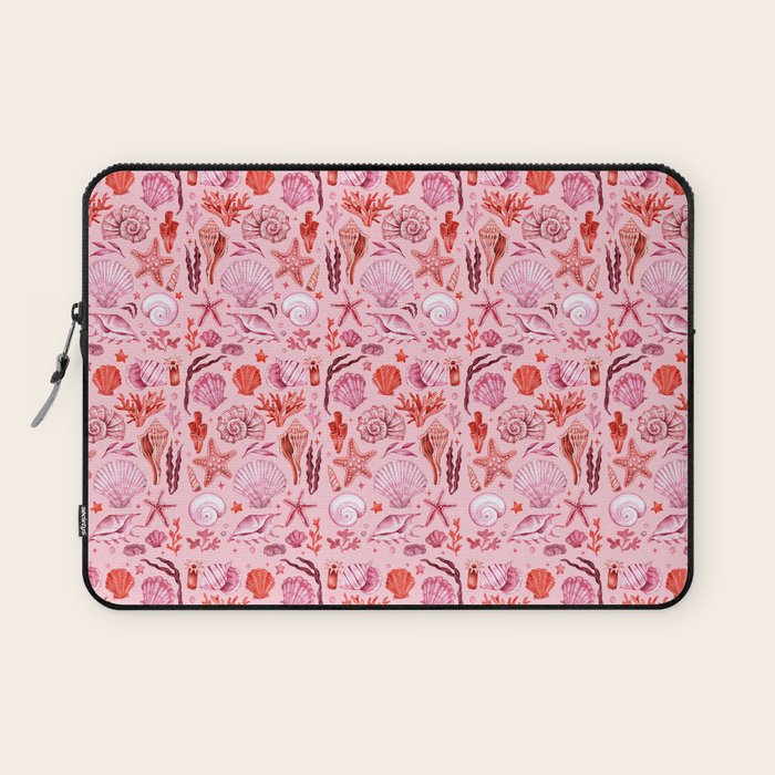 Girly Seashells Party Laptop Sleeve Gallery Image 1