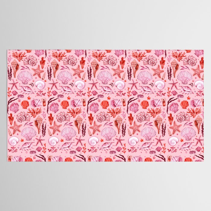 Girly Seashells Party Tablecloth Gallery Image 2