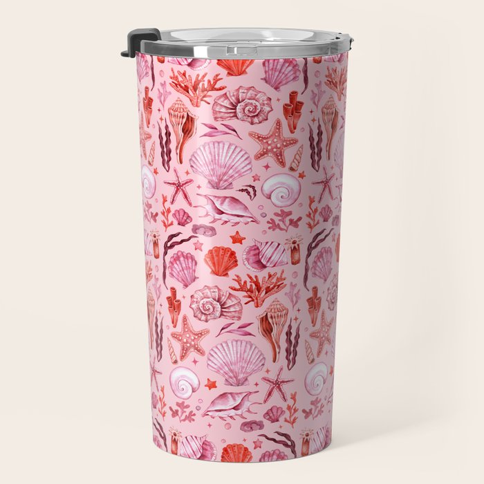 Girly Seashells Party Travel Mug Gallery Image 3