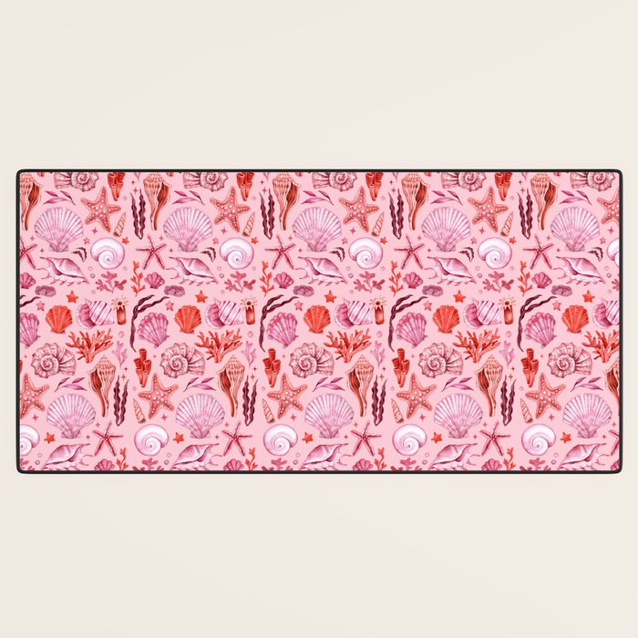 Girly Seashells Party Desk Mat Gallery Image 3