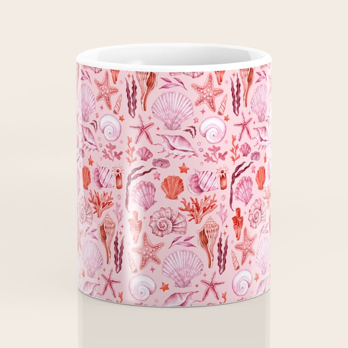 Girly Seashells Party Coffee Mug Gallery Image 4