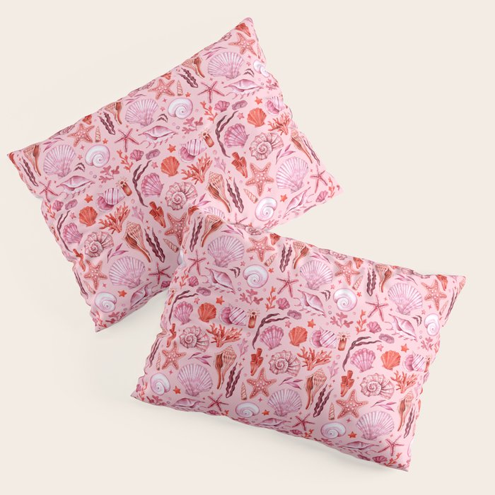 Girly Seashells Party Pillow Sham Gallery Image 3