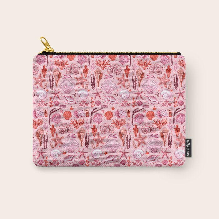 Girly Seashells Party Carry All Pouch Gallery Image 1