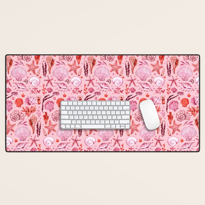 Girly Seashells Party Desk Mat Gallery Image 1