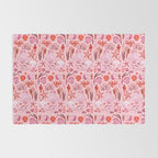 Girly Seashells Party Rug Gallery Image 2