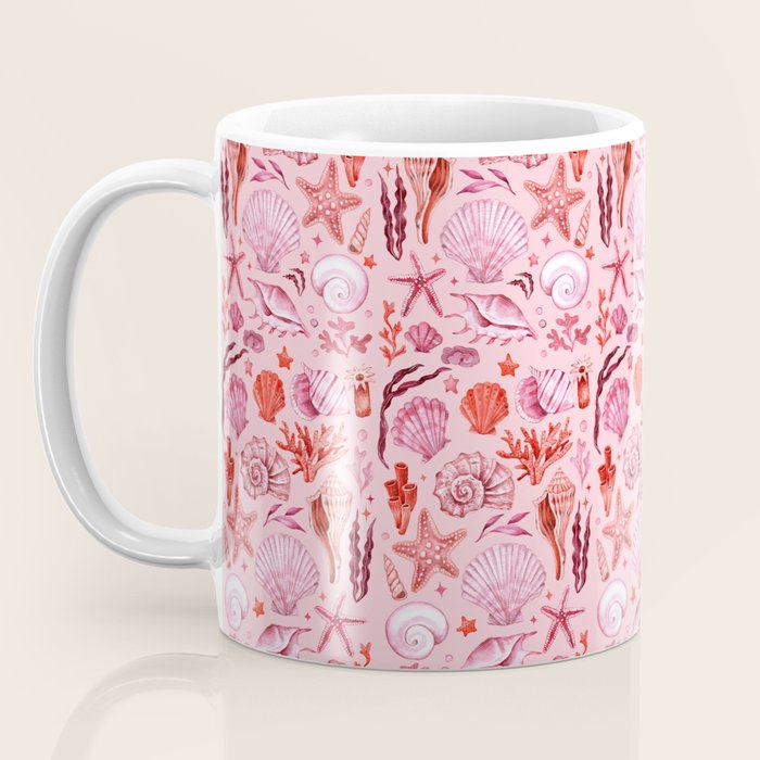 Girly Seashells Party Coffee Mug Gallery Image 3