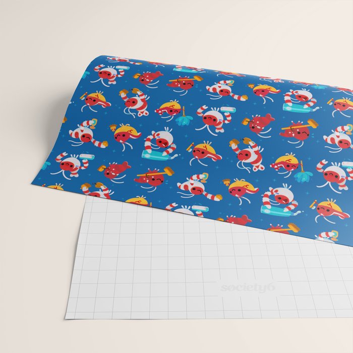 Cleaner shrimp Wrapping Paper Gallery Image 2