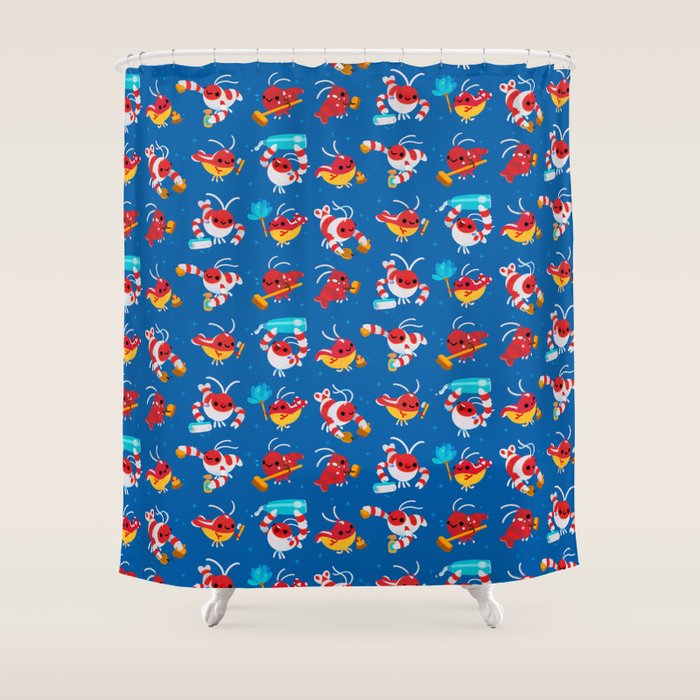 Cleaner shrimp Shower Curtain Gallery Image 1
