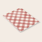 Hand Painted Red Festive Gingham Theme Notebook Gallery Image 3