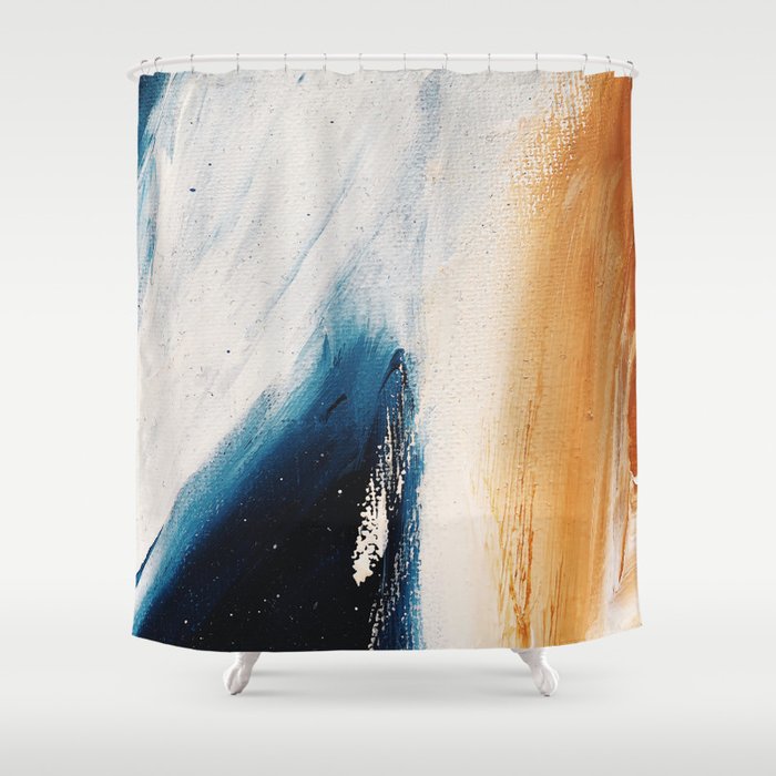 Abstract Oil Painting No.37 Shower Curtain Gallery Image 1