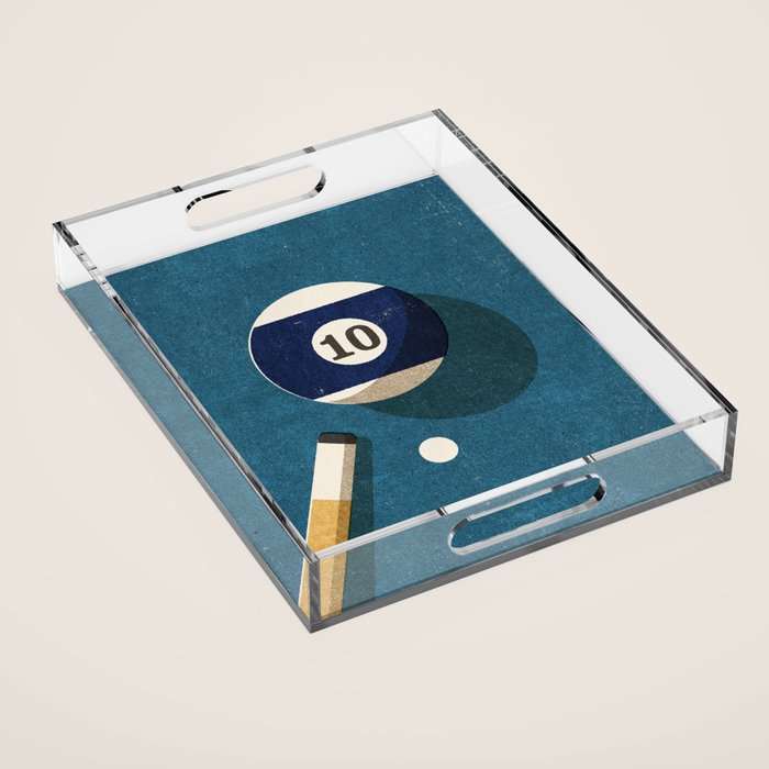 BILLIARDS / Ball 10 Acrylic Tray Gallery Image 1