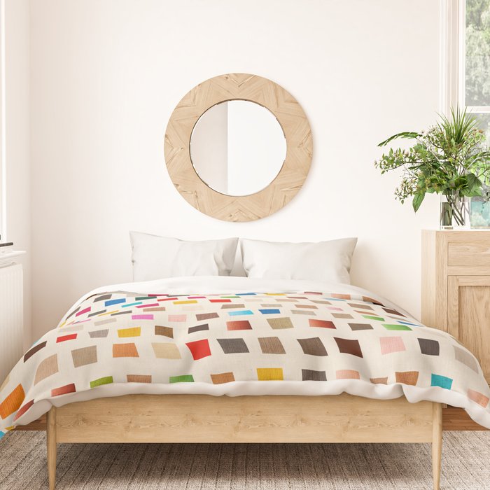 Colorful Mosaic Tiles Modern Artwork Duvet Cover Gallery Image 3