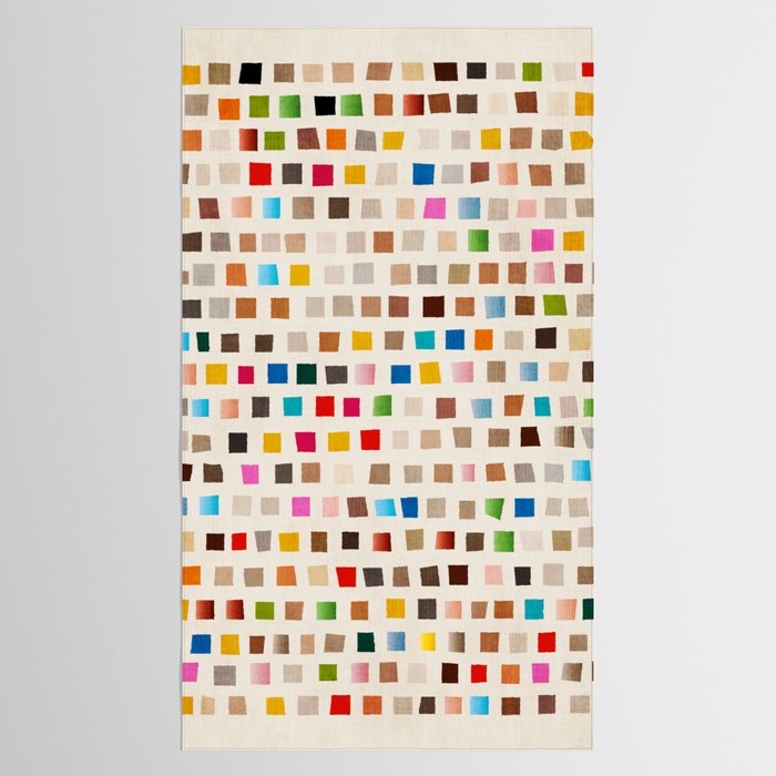 Colorful Mosaic Tiles Modern Artwork Tablecloth Gallery Image 2