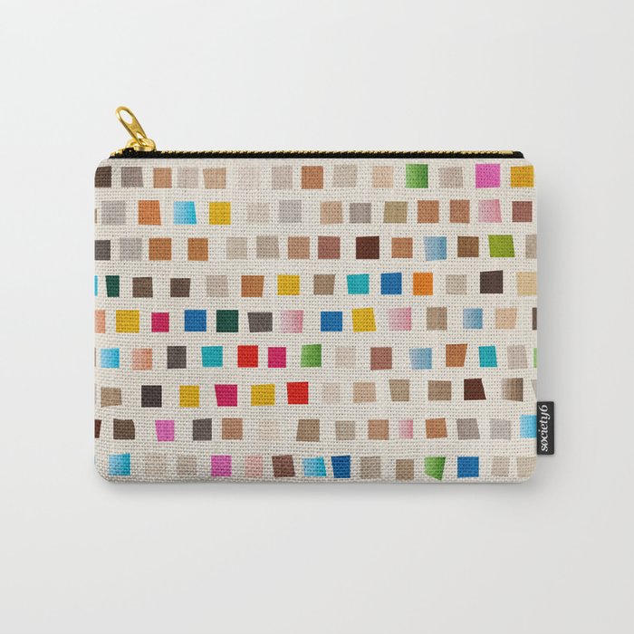 Colorful Mosaic Tiles Modern Artwork Carry All Pouch Gallery Image 1